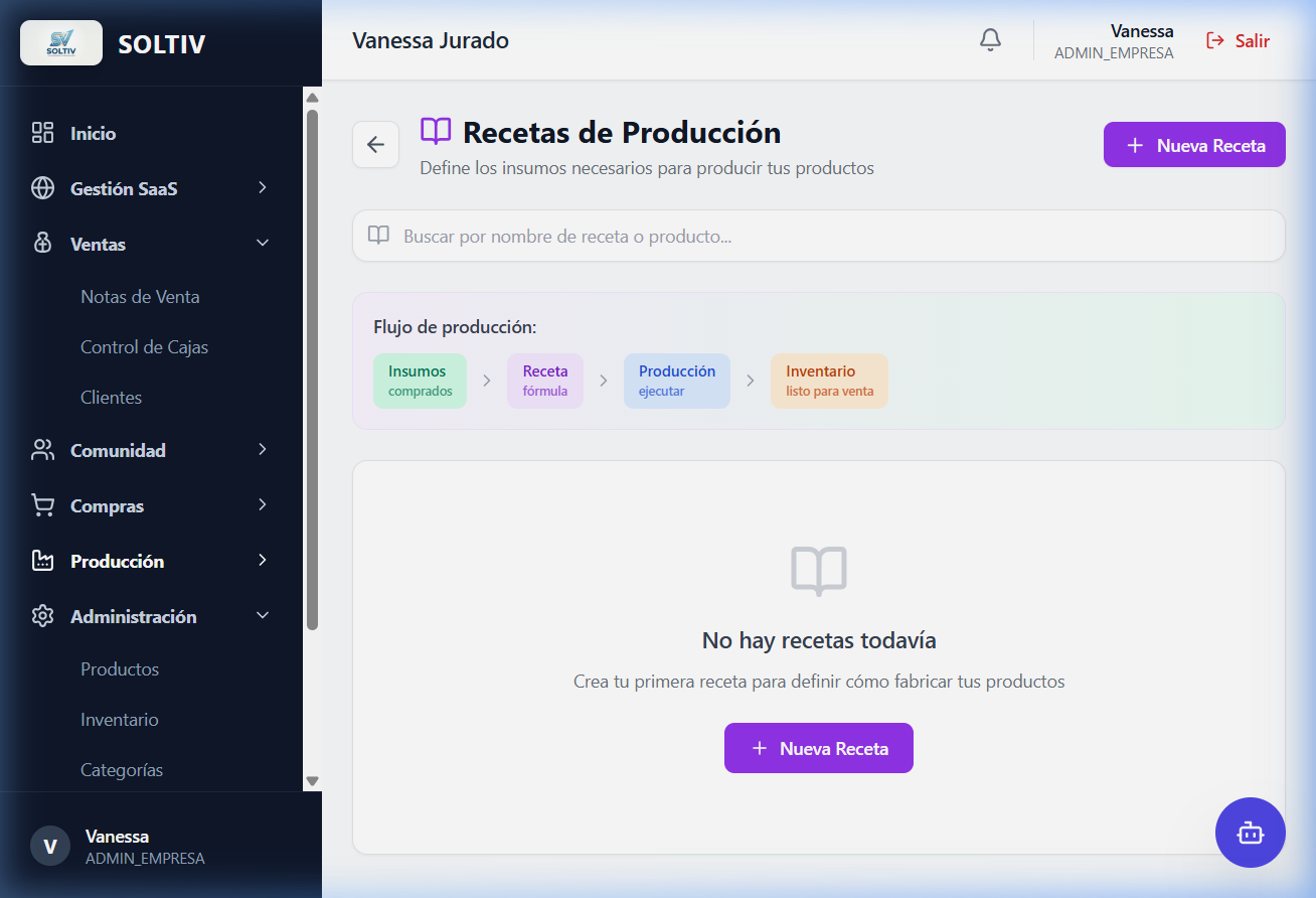 Gestión de Producción (BOM)